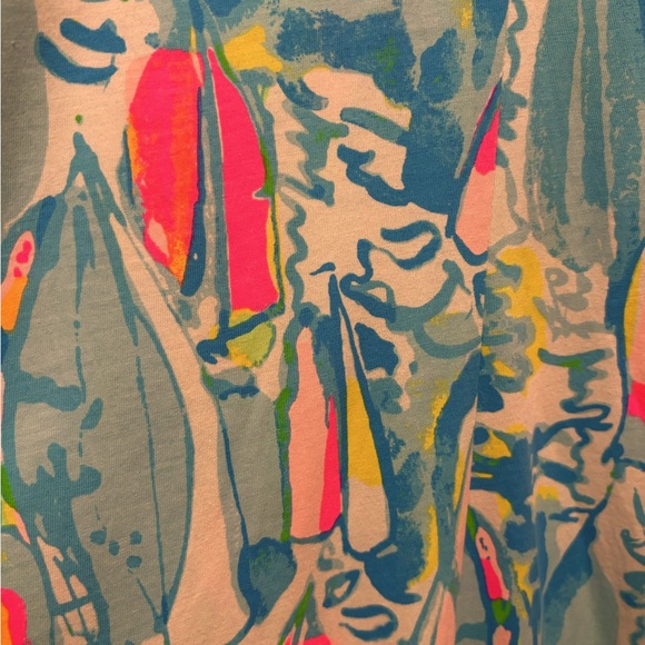 Lilly Pulitzer Kerri Multi Beach And Bae Pima Cotton Jersey Tank Maxi Long Dress - Picture 7 of 7